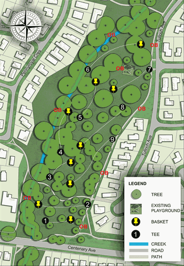 Disc golf course