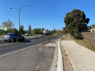 Image showing new curb and channel, drainage, pedestrian paths and asphalting 2