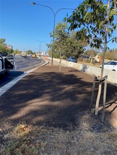 Image showing new curb and channel, drainage, pedestrian paths and asphalting 3