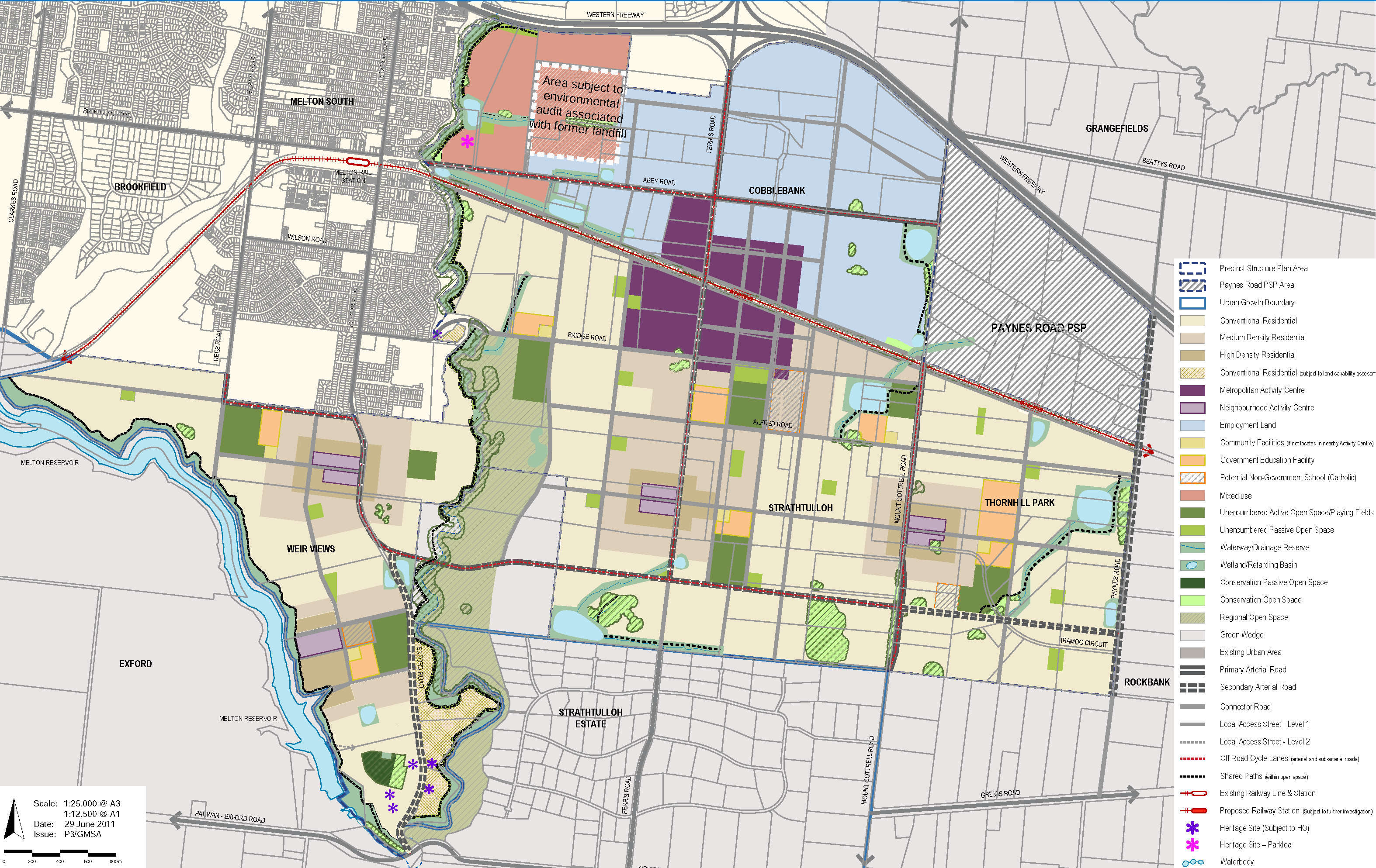 Map of Toolern Precinct Structure Plan Area